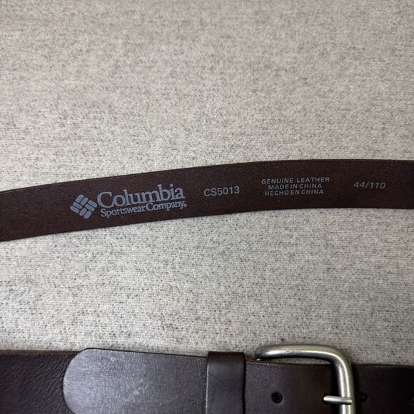 Columbia Belt 44” Brown Leather Durable Rugged VTG 90's Active Adventure - Picture 3 of 4